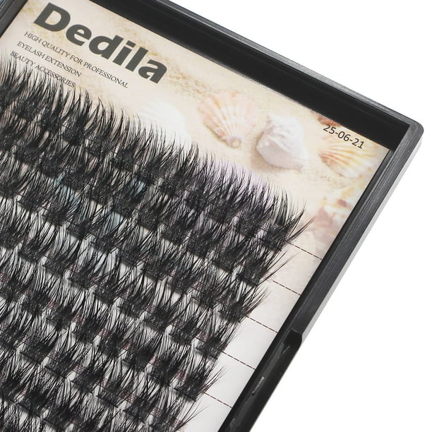 Pestañas postizas Dedila, 120 racimos, rizo en D, 5D, volumen 12 mm