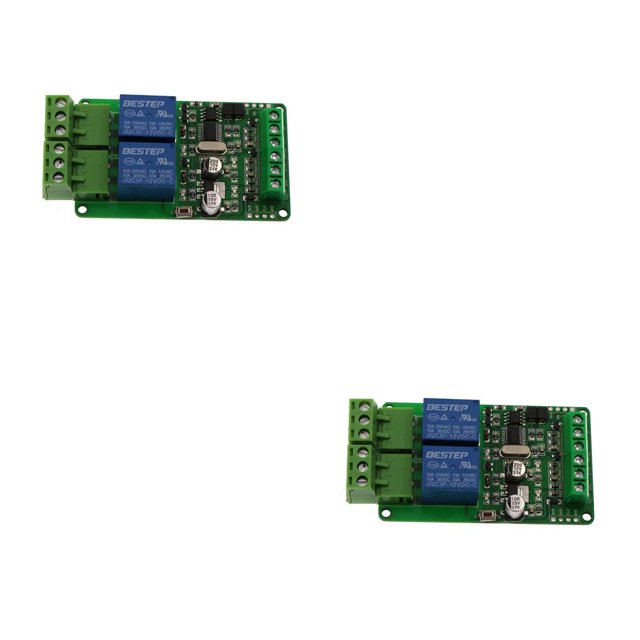 Injueey Universal DC 5V-12V Módulo de relé de control de potencia Electrodomésticos RS485 Entrada Salida Interruptor Accesorio Reemplazo de piezas 2 2 maneras 2piezas
