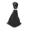 thumbnail image 1 of Cache-poussière pour pommeau de levier de vitesse manuel de voiture, protection en cuir PU de remplacement pour Ford Focus MK2 2005-2011, 5 vitesses, 1 of 4