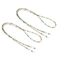 thumbnail image 1 of Unique Bargains Sangle de Lunettes 2 Pack Support de Lunettes Réglable Chaînes Style Perles Retenue de Lunettes Coloré, 1 of 6