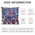 thumbnail image 5 of Orinice Flowers Graphic Decorative Cushion Throw Pillow Cover for Home 20x20in, 5 of 5