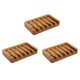 thumbnail image 1 of 3X Jabonera con DiseñO de Cascada Inclinada, Jabonera de Madera de Teca, Ahorrador de JabóN para Ducha, BañO, , Cocina, 1 of 5
