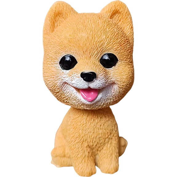 Adorable Bobble Head Dachshund Dog Toy Car Dashboard Ornament With Spring Mechanism For Shaking Head Motion Adding Fun And Character To Vehicle Interior (A)