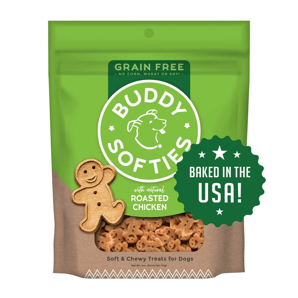 Buddy Biscuits Grain-Free Soft & Chewy Dog Treats with Roasted Chicken - 5 oz. - Walmart.com