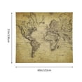 thumbnail image 3 of Sikiie Vintage World Map tapestry wall hanging home decor for bedrooms, living rooms, dorms 60x51in, 3 of 6