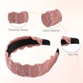 thumbnail image 4 of Unique Bargains 2 Pcs Women' Wide Headband Pink Yellow 1.93" Wide Classic Casual Style Headband for Women Girl, 4 of 7