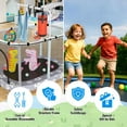 thumbnail image 4 of LinkRomat Elliptic Trampoline for Kids, Indoor & Outdoor Toddler Trampoline with Enclosure, Adjustable Height Handrail & Durable Designs for Boys & Girls, 500lbs Capacity, 7-in-1, 60", 4 of 10
