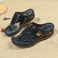 thumbnail image 4 of Sandals for Women, Fashion Women Casual Round Head Comfy Slippers Beach Casual Slipsole Shoes, 4 of 9