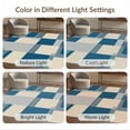 thumbnail image 7 of ODIKA 3'x5' Washable Area Rug Striped Geometric Panel Configuration Bold Horizontal Abstract for Hallway, Laundry Room, Non-Slip, Flatweave, Easy Care, 7 of 7