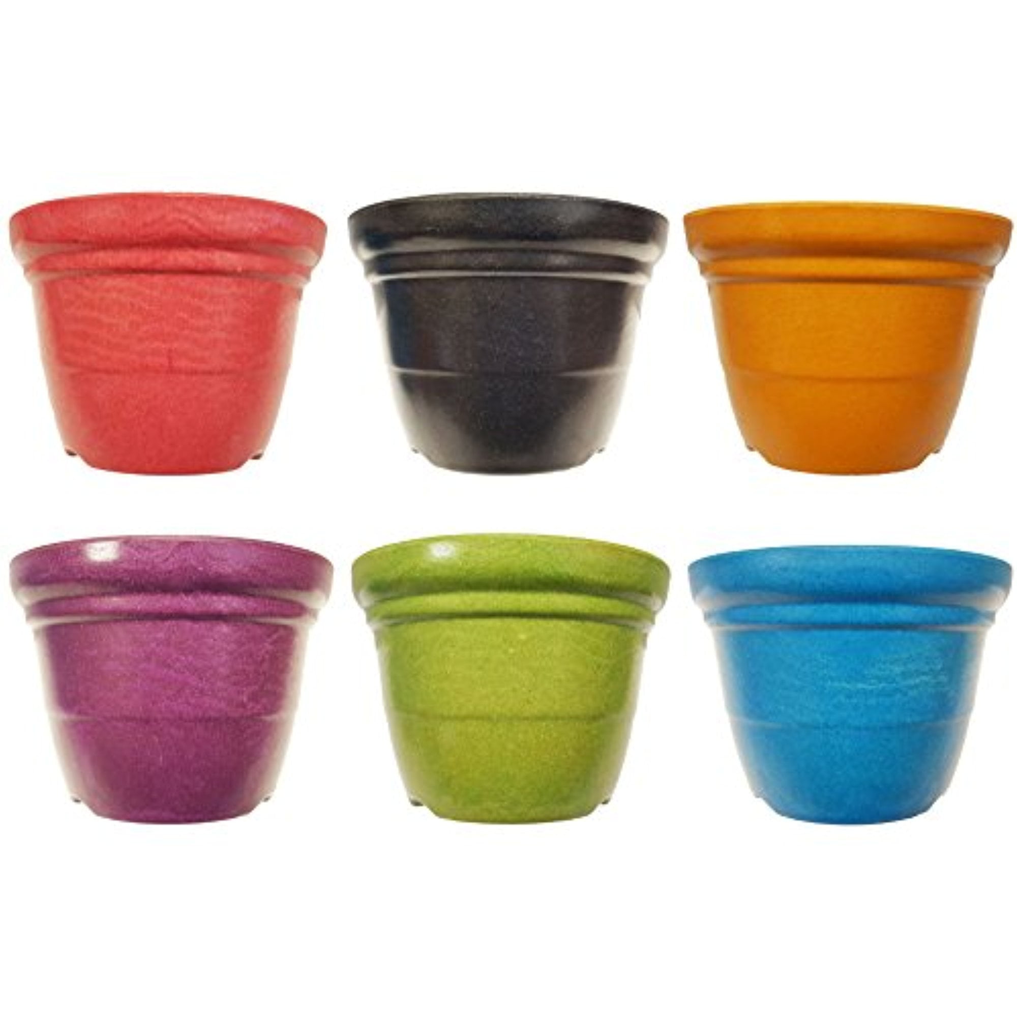 Black Duck Brand Set of 4 Green Fluted Round 7.25” x 5.75” Biodegradable Bamboo Fiber Planters Green Black Duck Brand Set of 4 Green Fluted Round 7.25” x 5.75” Biodegradable Bamboo Fiber Planters Green