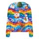 thumbnail image 4 of Puntoco Chaqueta Informal Con Botones Y Estampado Navideño Para Mujer, 4 of 5