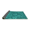 thumbnail image 2 of Ahgly Company Indoor Rectangle Abstract Turquoise Blue Contemporary Area Rugs, 3' x 5', 2 of 4