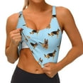thumbnail image 4 of Lsque German Shepherd Dog Printed Women'S Sports Bra, Compression, Moisture Wicking, High-Impact Sports Bra For Women,Supportive sports bra-, 4 of 9