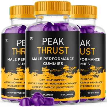 Peak Thrust Gummies for Men Advanced Max Strength Supplement 180 Gummies