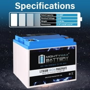 12V, 50Ah, Lithium, Replacement Battery Compatible with XStatic BatCap X2000