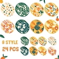 thumbnail image 3 of Ventilador plegable Gejoy de 24 piezas de estilos abstractos para exteriores, 3 of 6