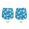 thumbnail image 3 of Balery Cartoon Chicken Pattern Women's Running Shorts with Liner 2 Pockets Elastic Workout Athletic Gym Yoga Shorts-XX-Large, 3 of 7