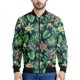 thumbnail image 4 of Nueva chaqueta con cremallera y estampado 3D de flores hawaianas para hombre, sudaderas estilo bombardero con estampado de plantas tropicales, abrigos de manga larga de gran tamaño, 4 of 4