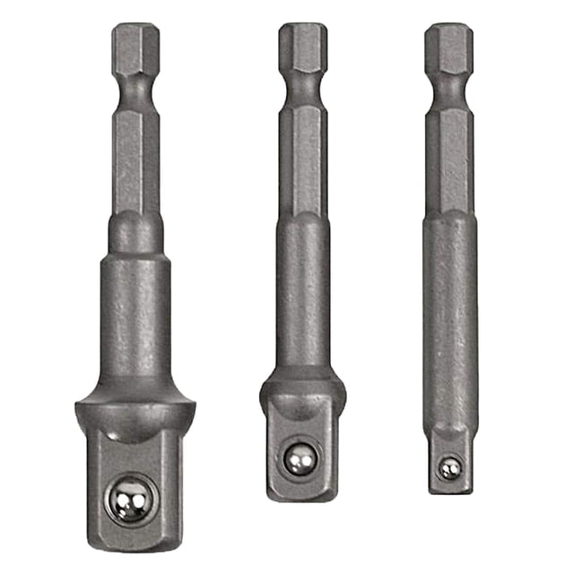 Paquete De 3 Adaptadores De Punta De Manguito Hexagonal Tuerca De Taladro Barras De Conversión De Manguito Zulema Adaptador de punta de vaso