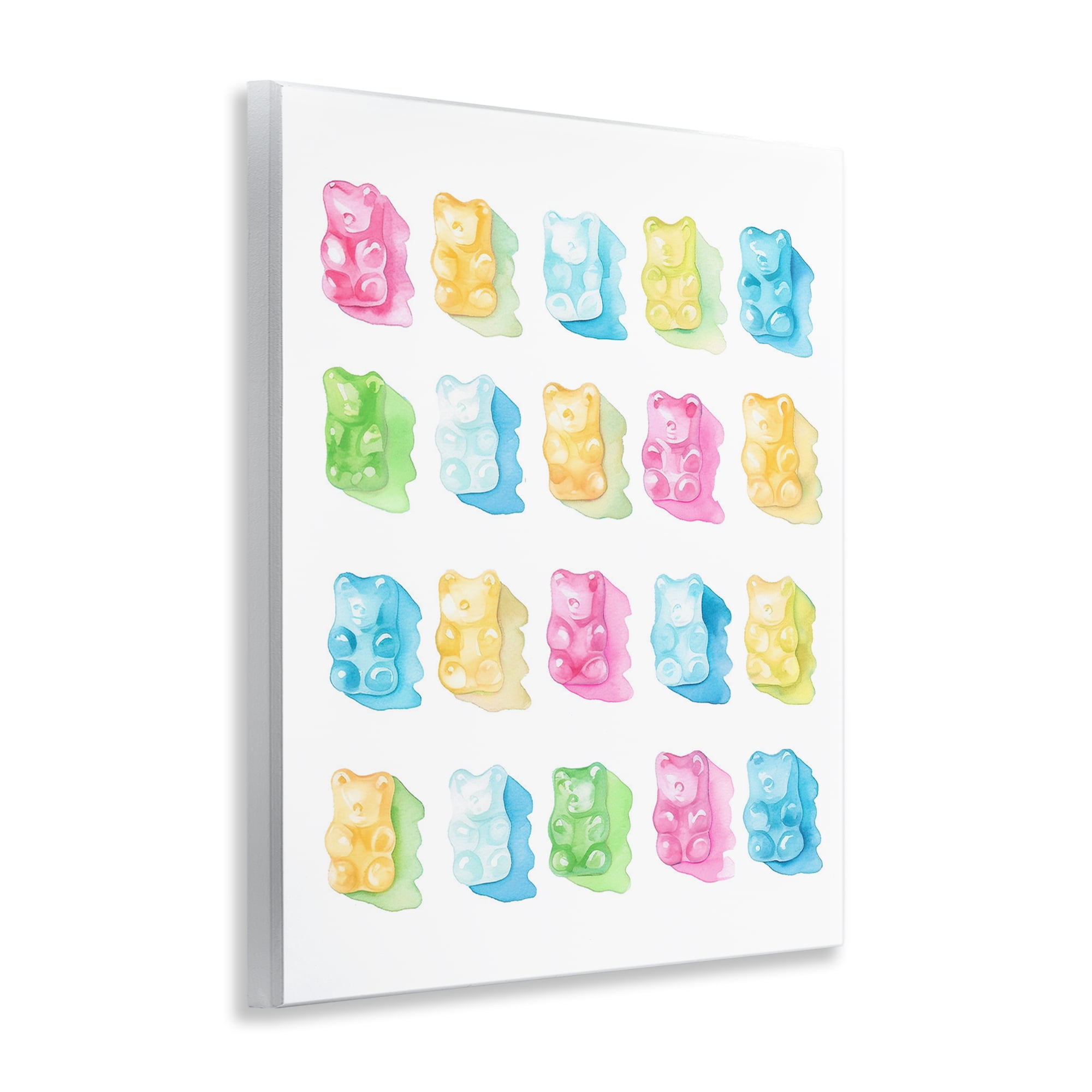 Pastel Candy Bears Collection Wall Plaque Art, design by Lil' Rue
