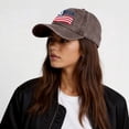 thumbnail image 5 of Trgacdwlo 1776-2026 250 Anniversary USA Hat Unisex Embroidered Adjustable Patriotic Hat Freedom Distressed Retro Baseball Caps Brown, 5 of 5