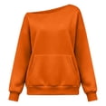 thumbnail image 6 of XINXIAOO Boatneck Sweatshirts for Women Pullover Clothes Long Sleeve Lightweight Outfits Clothes, 6 of 7