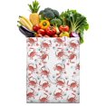 thumbnail image 1 of Retro Crab & Palm Tree Print Shopping Tote - Durable Machine Washable Bag for Travel & Groceries, 1 of 5