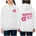 thumbnail image 2 of Wancir Pink Graphic Hoodie For Women 2024 Cute Preppy Sweatshirt Long Sleeve Drawstring Pullover Tops With Pockets 1-14T, 2 of 4