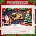 thumbnail image 2 of Santa Claus Design Merry Christmas Banner Reindeer Pattern Xmas Display Christmas Tree Decor Gift Box Elements Christmas Backdrop for Christmas Party Holiday Decoration Family Gathering, 2 of 9