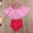 thumbnail image 4 of Family Matching Frill Swimwear Mother Daughter Girl Bikini Bathing Suit Swimsuit, 4 of 5