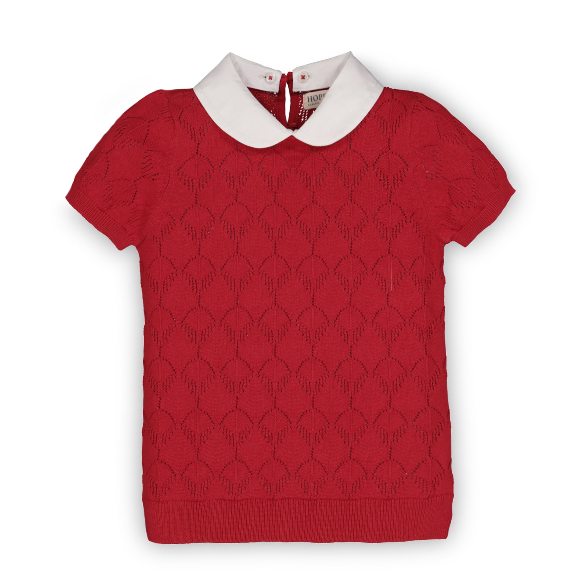 Hope & Henry Girls' Short Sleeve Sweater Top Hope & Henry Girls' Short Sleeve Sweater Top
