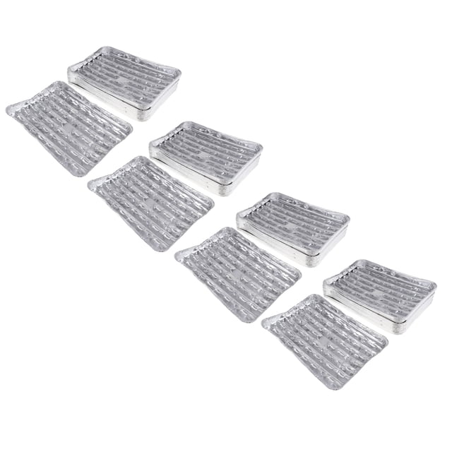 Bandeja para Asar de Papel de Aluminio 80 Piezas Bandeja Rectangur para Desechable para Pasteles Sunnimix Sartenes de papel de aluminio desechables