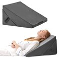 thumbnail image 1 of Almohada con forma de cuña Bedluxe, ajustable, 23 y 30 cm, de espuma viscoelástica ortopédica, 1 of 9