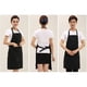 thumbnail image 5 of Deal de 2 piezas con bolsillos grandes Protector de ropa impermeable a prueba de aceite 70x78cm Deal para adultos para cocinar Dibujo Negro Soledad Delantal adultos, 5 of 8