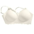 thumbnail image 3 of DuoJiaJ Seamless Bra For Women With Jelly Soft Support And Side Lifting Function Push Up Bras Beige, 3 of 3