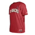 thumbnail image 2 of Men's New Era Red Arizona Diamondbacks Throwback Pinstripe T-Shirt, 2 of 5