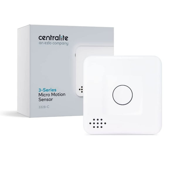Centralite Capteur de Mouvement Micro - Domotique et Sécurité - Scènes d'Éclairage, Alarme de Sécurité, Alertes sur Détection de Mouvement - Compatible avec les Plates-Formes Ezlo, Smartthings, Wink, Vera, Hubitat, Zigbee