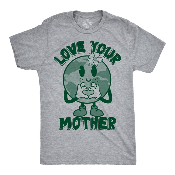 Mens Funny T Shirts Love Your Mother Earth Day Graphic Tee for Men Graphic Tees