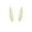 B-18K Gold, variant on Solid 925 Sterling Silver Bar Crawler Cuff Earrings Climber for Women Curved Bar Wrap Earrings