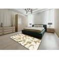 thumbnail image 4 of Ahgly Company Indoor Rectangle Abstract Blanched Almond Beige Abstract Area Rugs, 2' x 3', 4 of 6