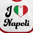 thumbnail image 4 of Inktastic I Heart Napoli Boys or Girls Baby Bib, 4 of 4