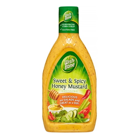 (3 Pack) Wish-Bone Salad Dressing, Sweet & Spicy Honey Mustard, 15 Fl (Best Honey Mustard Dressing Brand)