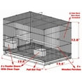 thumbnail image 2 of LOT of TEN of 20"x14"x14"H Breeding Breeder Bird Flight Cages With Side Nesting Box Door For Small Size Lovebirds Finches Parakeets Canaries Aviaries, 2 of 7