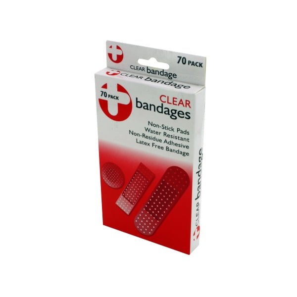 Latex Free Clear Bandages Pack Of 12 Walmart Com Walmart Com