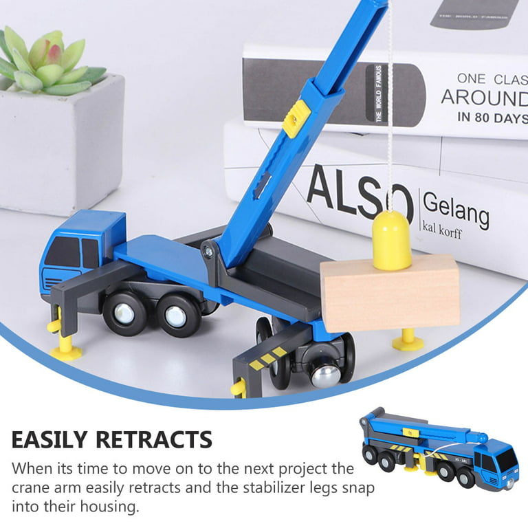 Engineering Vehicle Telescopic Crane Lifter Truck Model Lifting Hook Funny  Toys Plastic Playes 