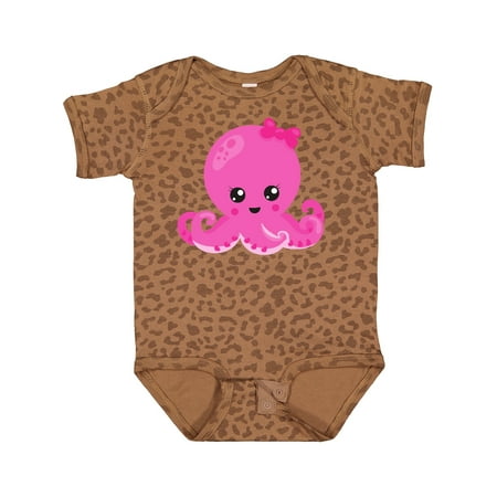 

Inktastic Cute Octopus Little Octopus Baby Octopus Hearts Gift Baby Girl Bodysuit