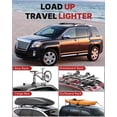 thumbnail image 4 of Richeer Roof Rack Cross Bars Compatible for 2010-2017 Equinox/Terrain with Side Rails,Heavy Duty Aluminum Cargo Racks Rooftop Luggage Carrier Canoe Kayak Bicycle roof Bag, 4 of 8