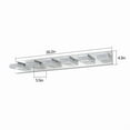 thumbnail image 2 of Modern 6-Light Chrome LED Vanity Light with Acrylic Shades, Bathroom Wall Fixture Over Mirror for Makeup Table, Energy Efficient, Sleek Design, Easy to Install, 2 of 12