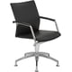 thumbnail image 1 of Silla Fija StarV55 Grupo Microtec Piel PU Negra Estilo Secretarial, 1 of 4