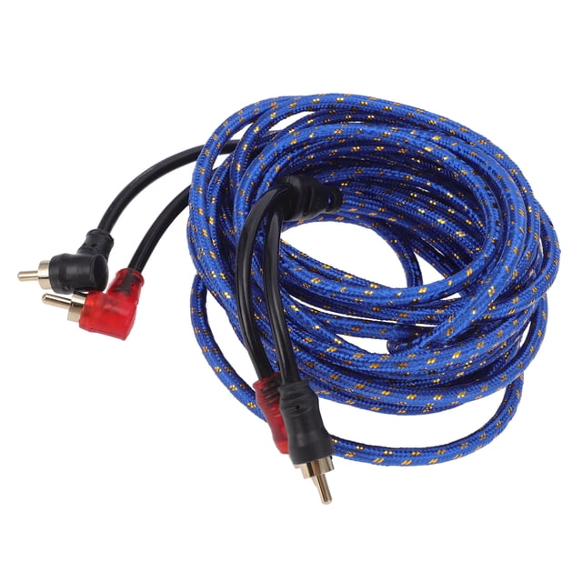 Cables de Amplificador de Audio para Automóviles Unique Bargains 5m 16.4ft Compatible con Cableado Completo de Amplificador Azul 1 Pcs